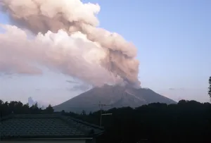 Sakurajima from our Yoshino house
